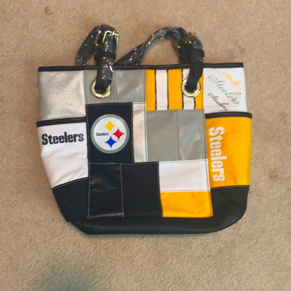Pittsburgh Steelers patchwork tote.